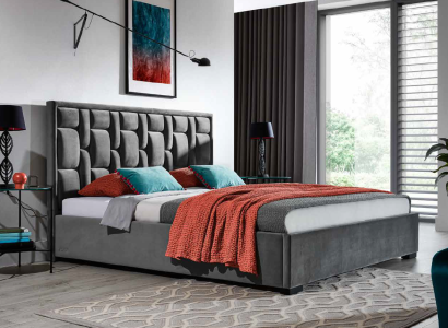 Design Beds Luxury Chesterfield Velvet Velvet Upholstery Bed Hotel Double new